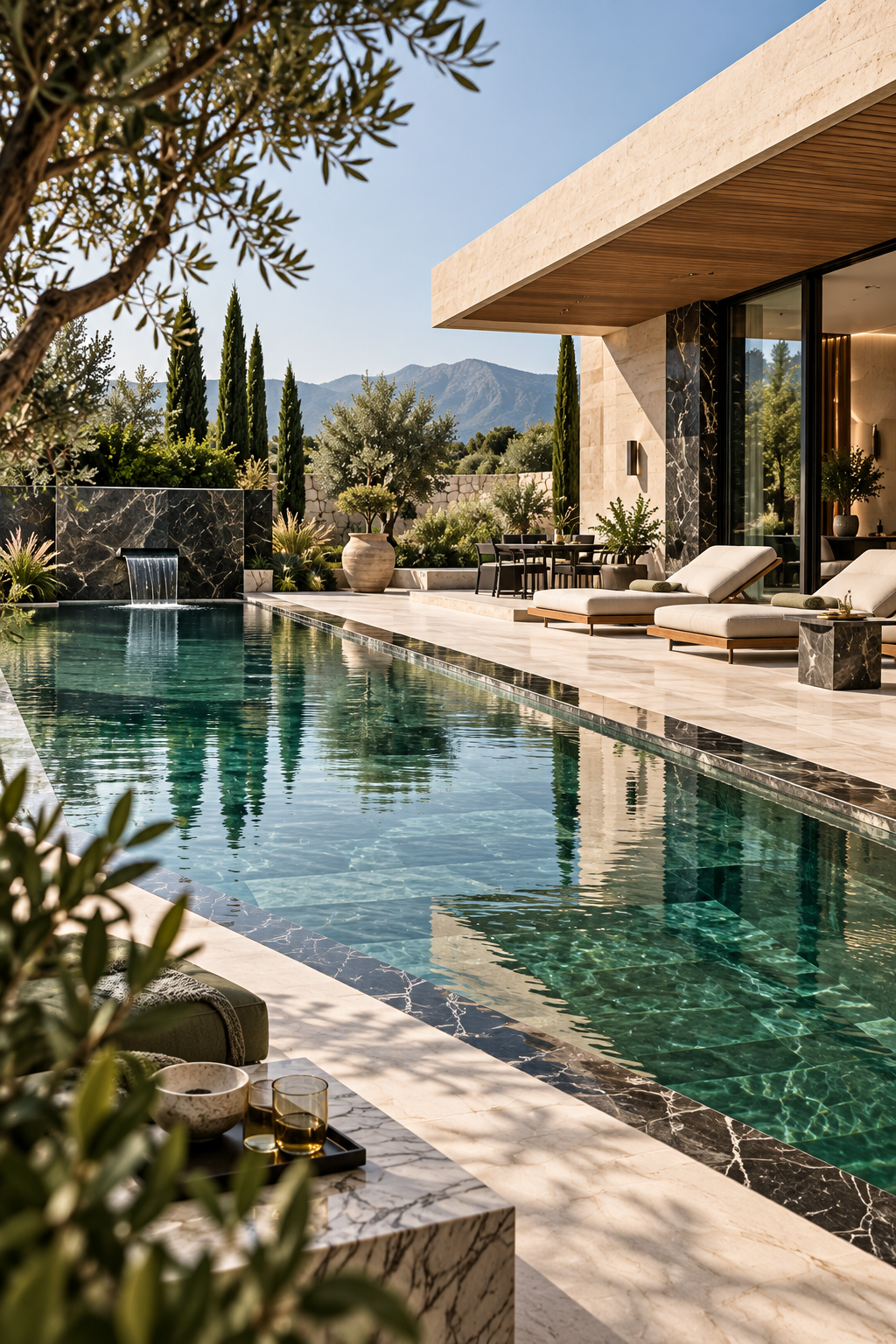 Piscine en marbre Tirol Janate